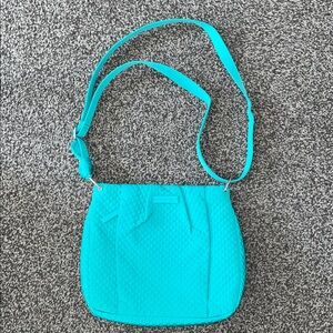 Vera Bradley Hadley Crossbody Shoulder Bag Quilted Turquoise Sea NWT